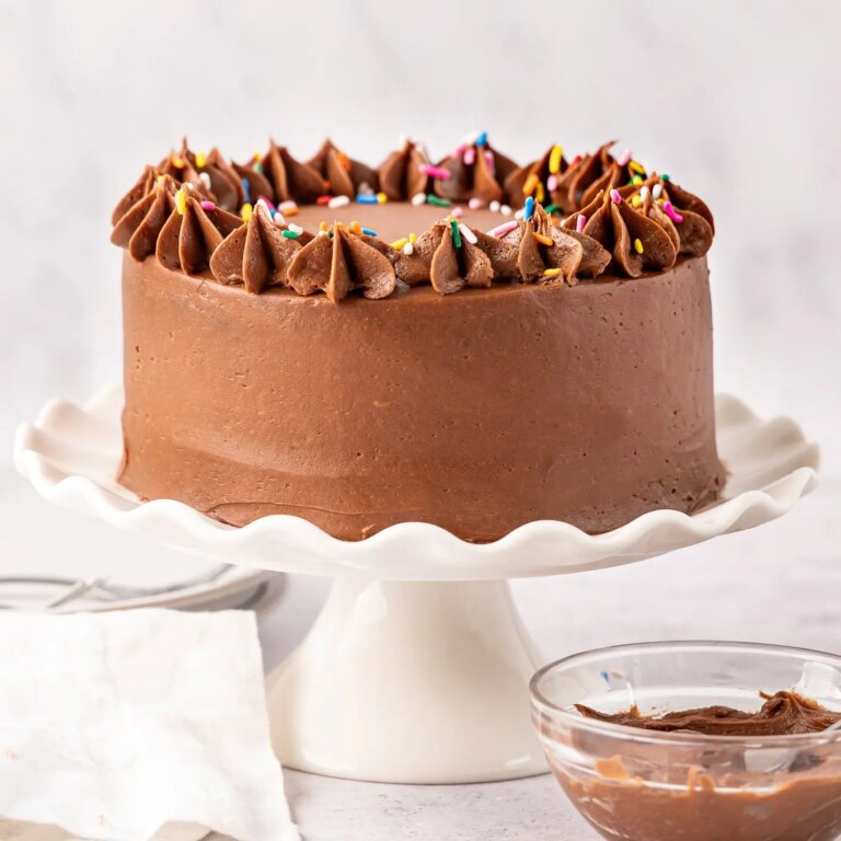 Small Chocolate Cake (6-inch, two layer cake!) - TasteeDelight