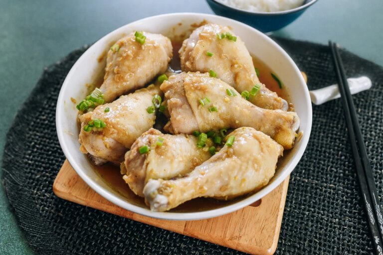 Steamed Chicken Legs with Sand Ginger steamed chicken with sand ginger